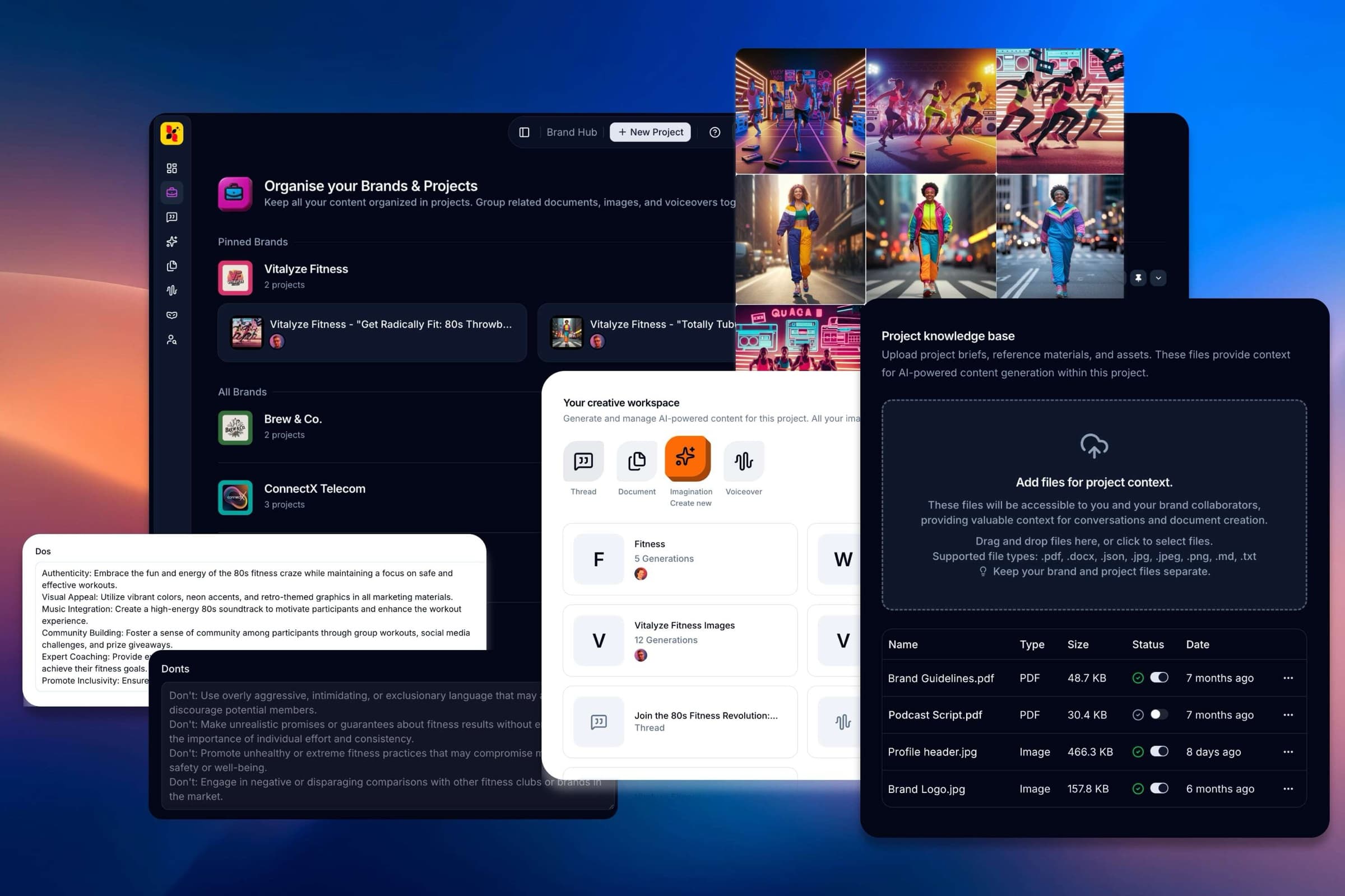 Govern: the Brand Hub with project knowledge and guardrails